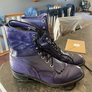 Justin Purple Lace-Ups